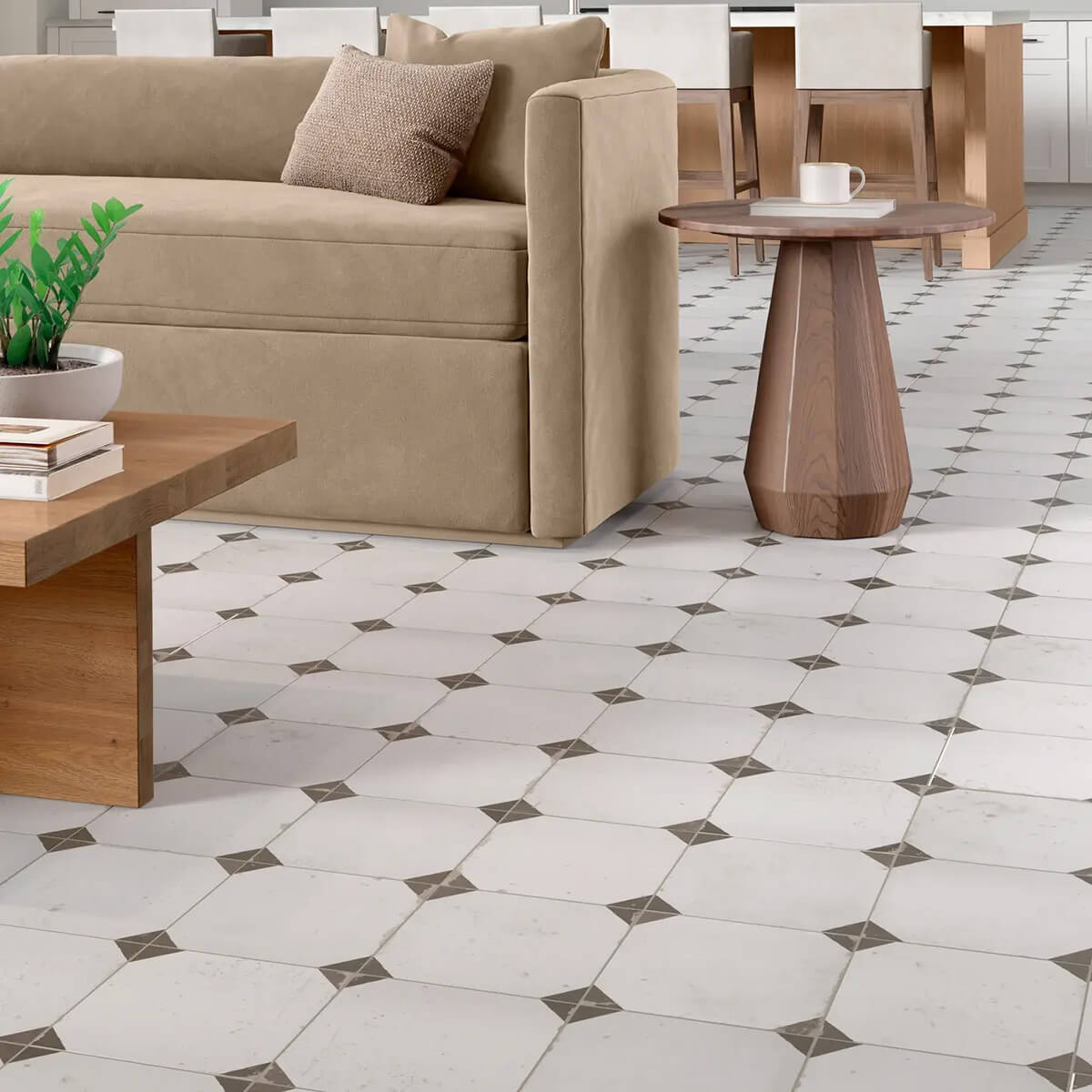 Tile flooring for living area | CarpetsPlus COLORTILE