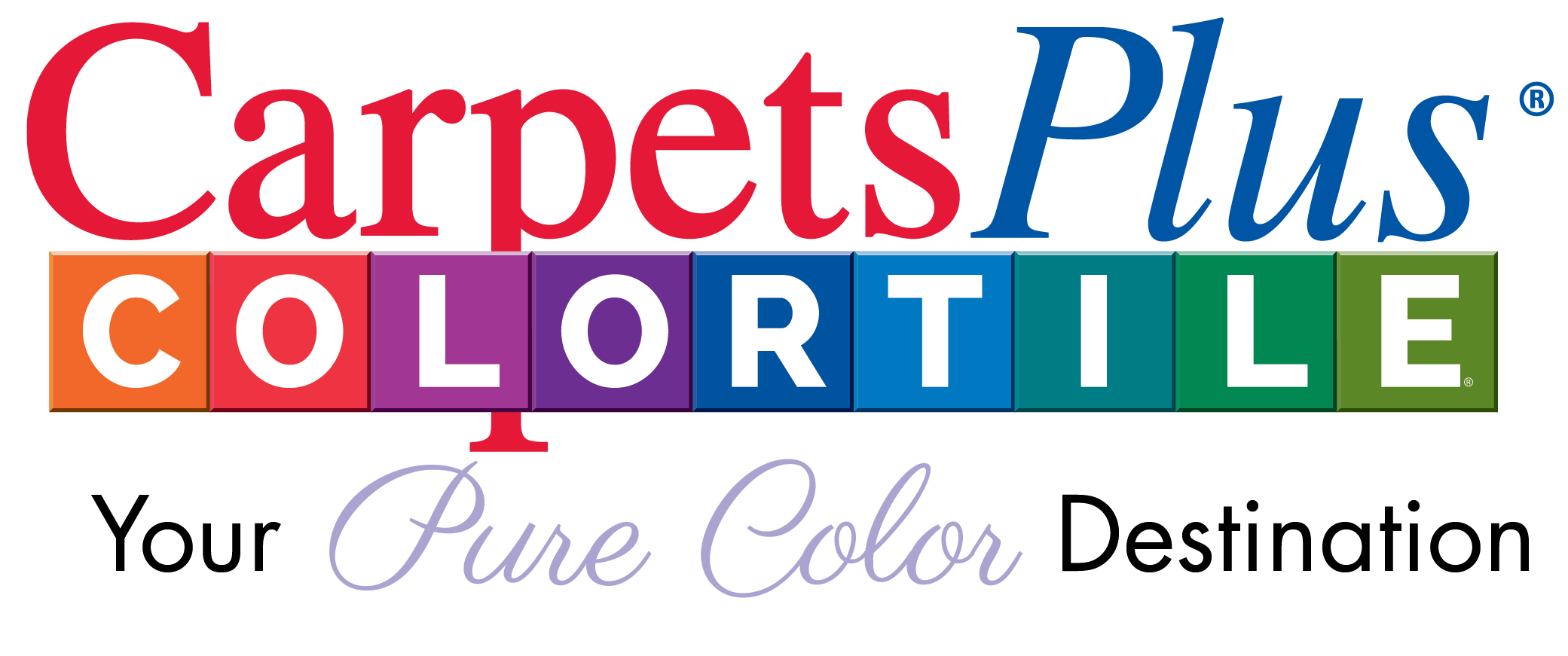 Carpetsplus colortile your pure color destination logo | CarpetsPlus COLORTILE